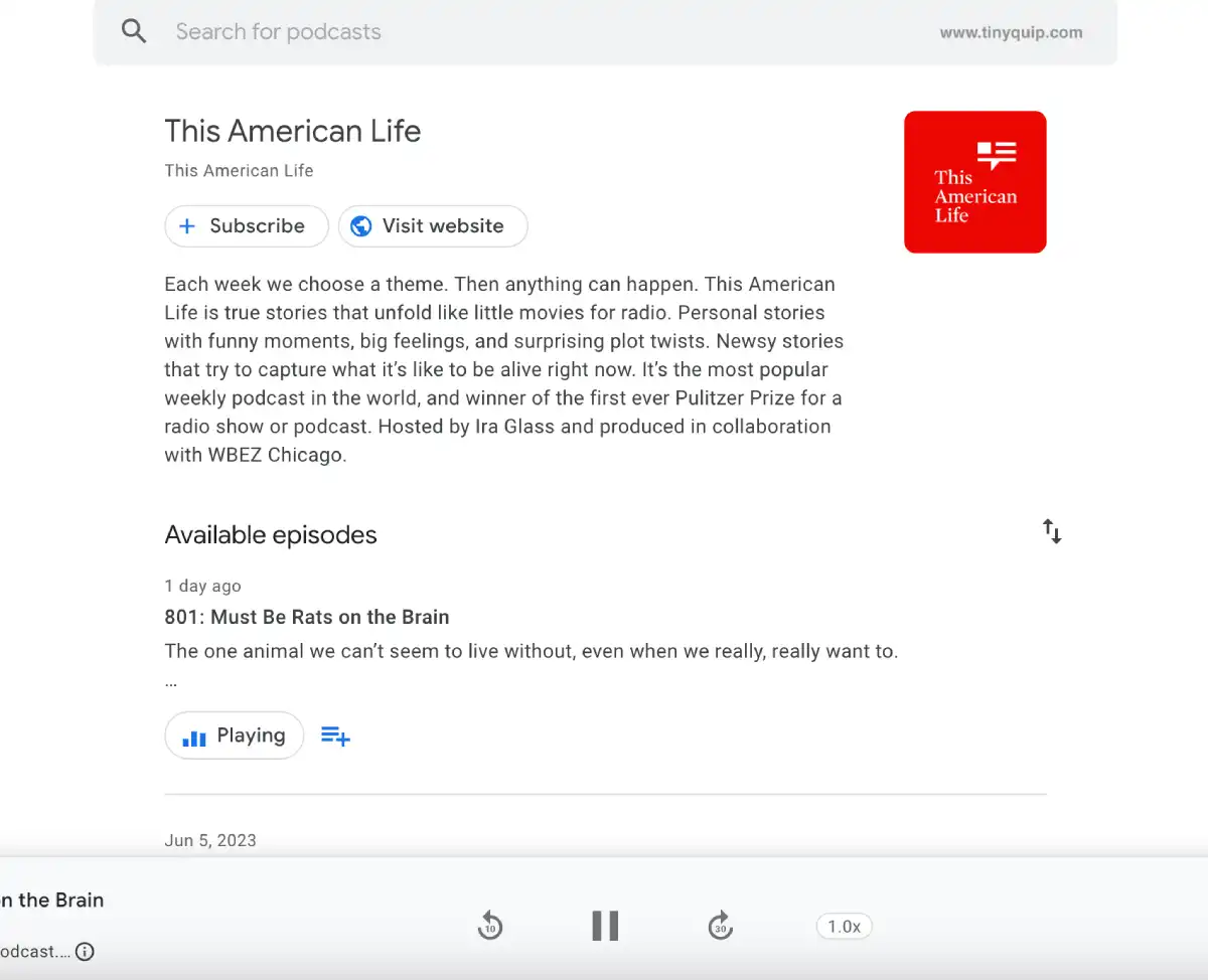 Download Podcast as MP3 using Google Podcasts