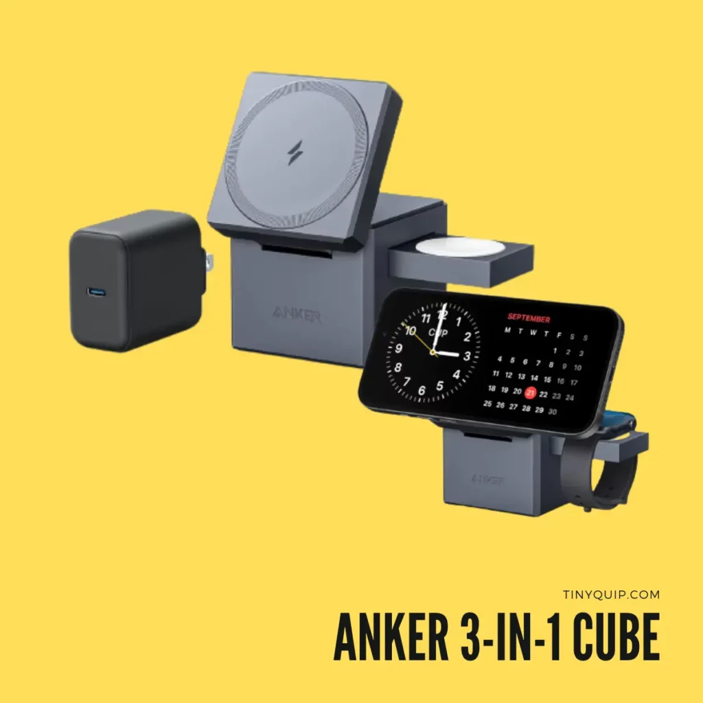 Anker 3-in-1 Wireless Charging Cube for iPhone, AirPods and Apple Watch