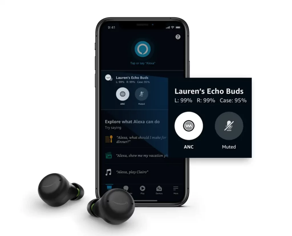 Alexa on Amazon Echo Buds 2