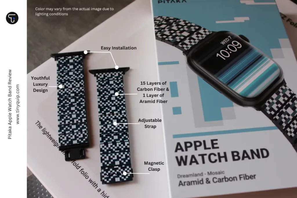 Pitaka Apple Watch Band with Magnetic Clasp Bracelet Style