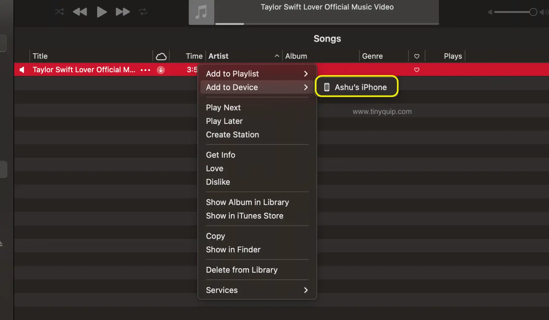 Save as MP3 on your iPhone using Music app on Mac