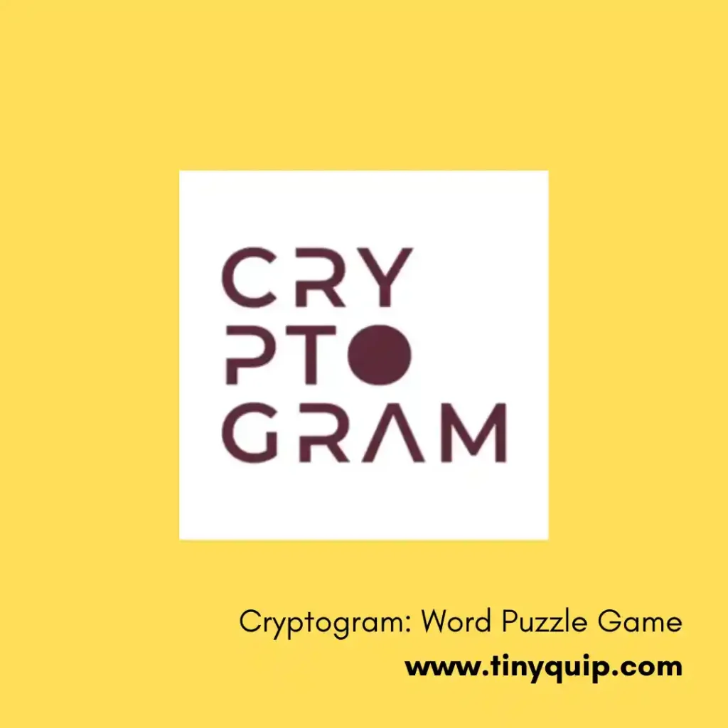 Cryptogram Word Puzzle Game