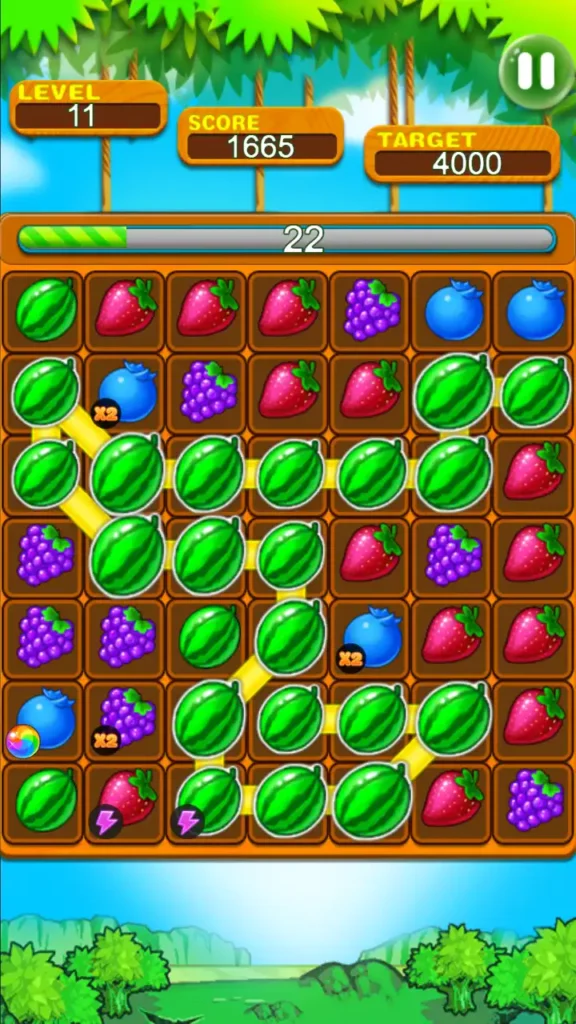 Fruit Splash Puzzle Game