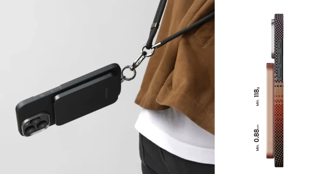 Weight and Size of the Pitaka Aramid Fibre MagSafe Power Bank