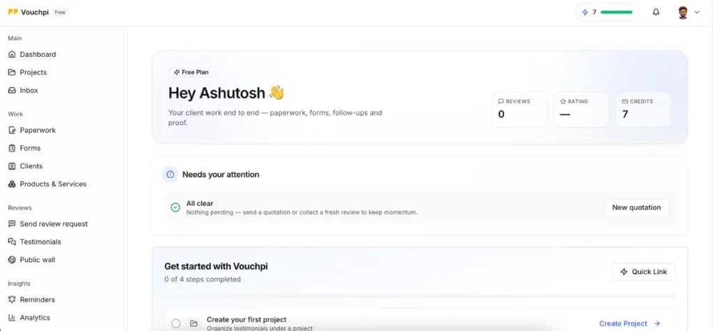 Vouchpi Dashboard