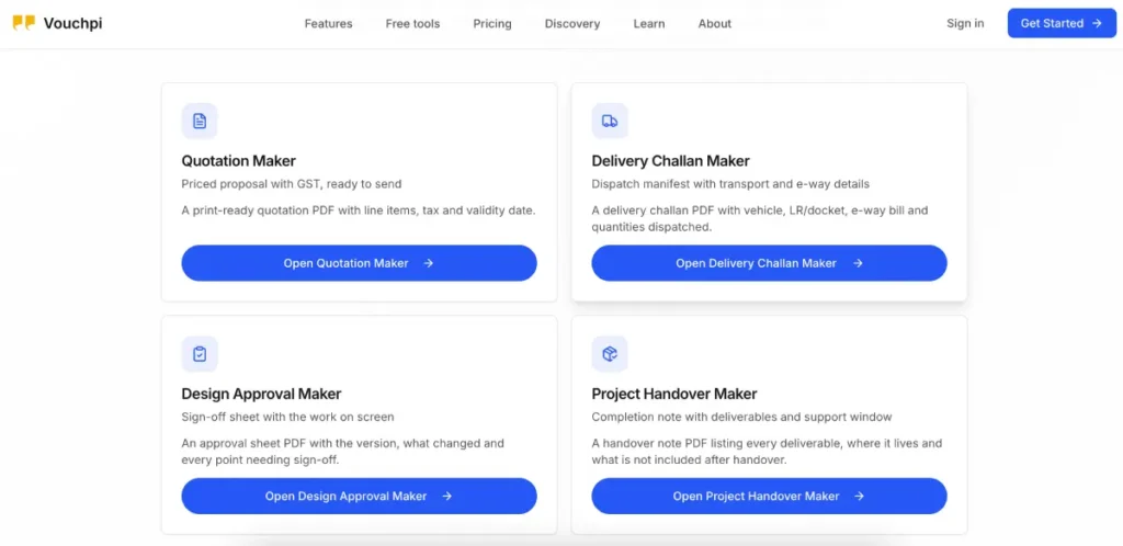 Vouchpi Free Tools