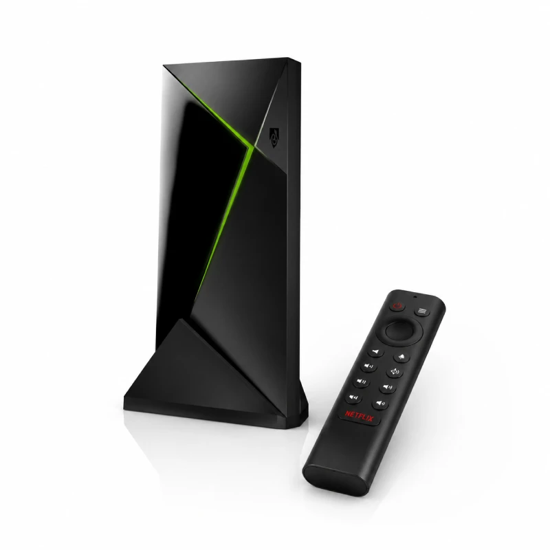 NVIDIA Shield TV Pro 4K streaming player with Shield Remote
